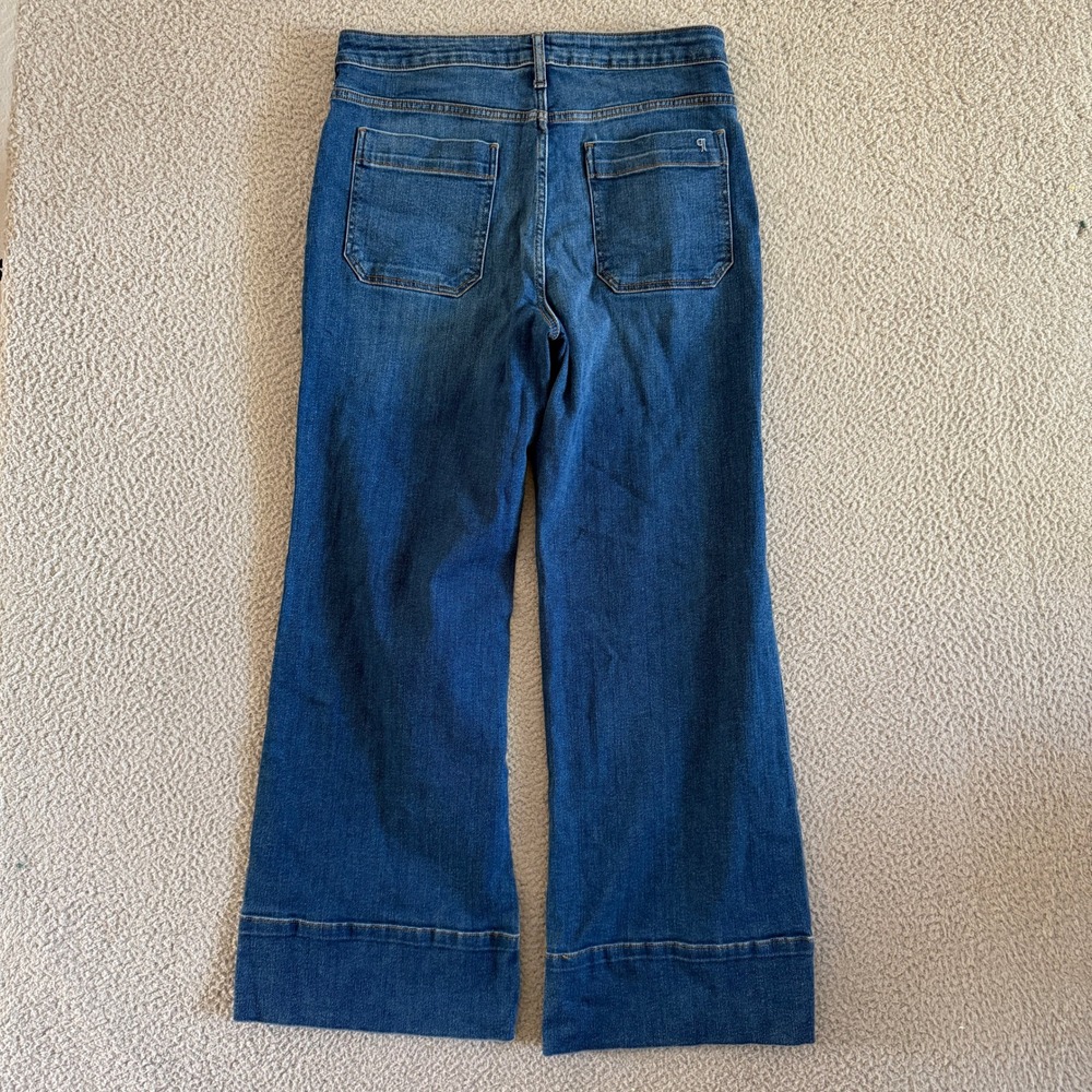 Pilcro Curvy Rylan Relaxed High-Rise Flare Jeans Sz 32 Outer Pockets - Picture 11 of 11